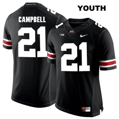 Youth NCAA Ohio State Buckeyes Parris Campbell #21 College Stitched Authentic Nike White Number Black Football Jersey TX20Y84VZ